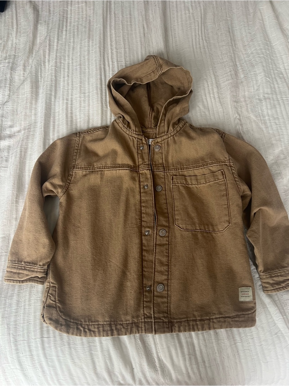Zara Kids Hooded Jacket - Brown